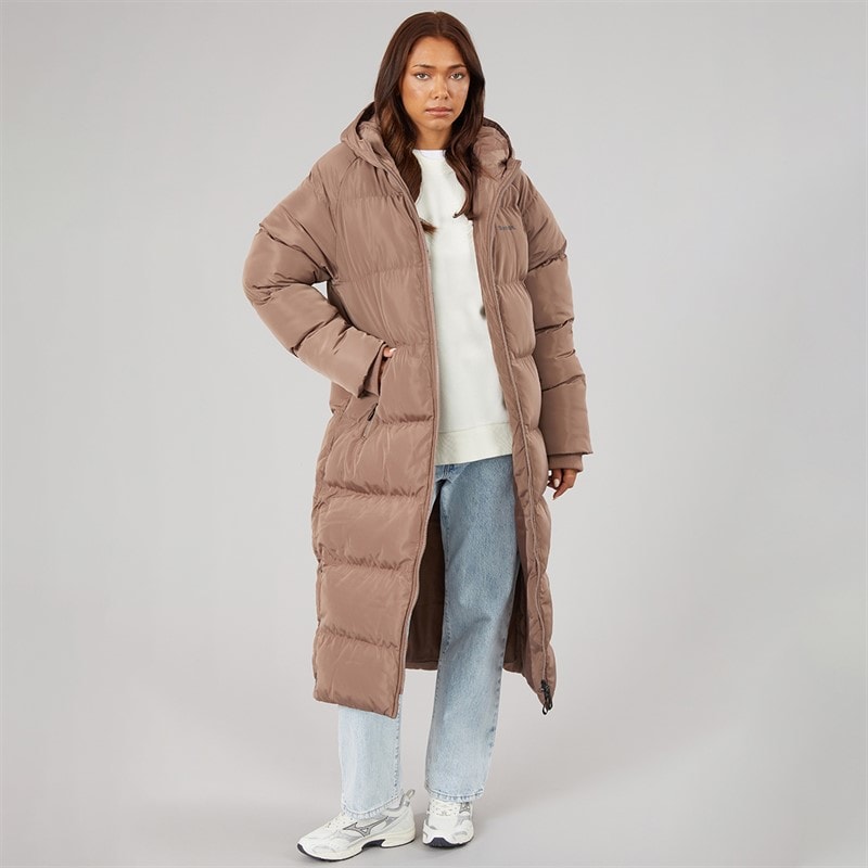 Bench Dame Ryelle Maxi Længde Puf Jakke Light Brown - Billede 4