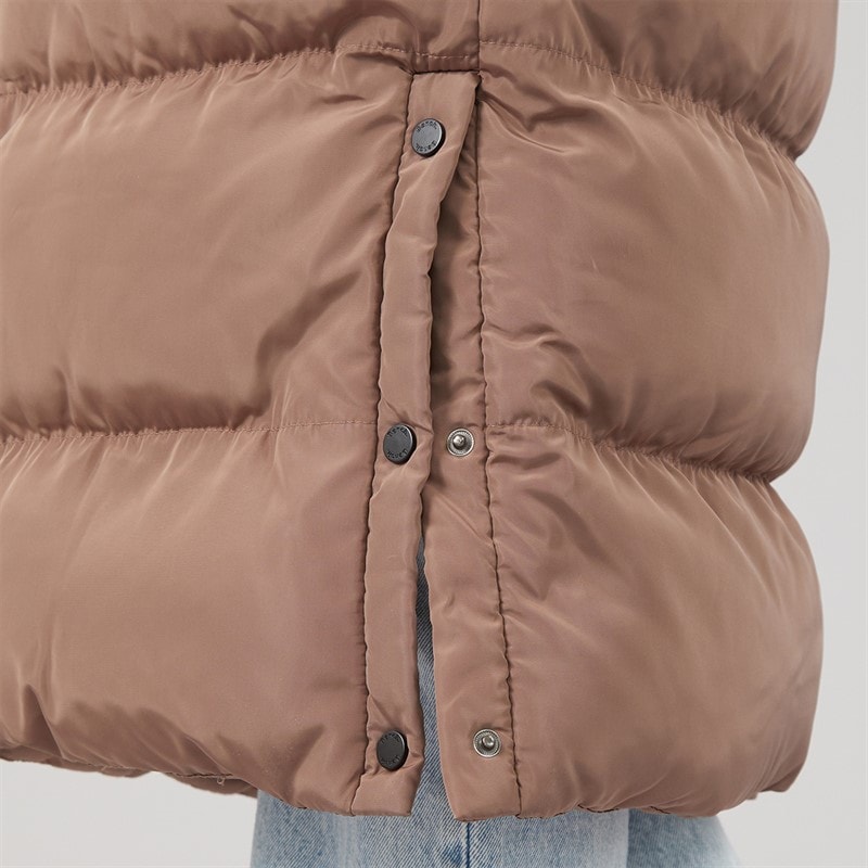 Bench Dame Ryelle Maxi Længde Puf Jakke Light Brown - Billede 5