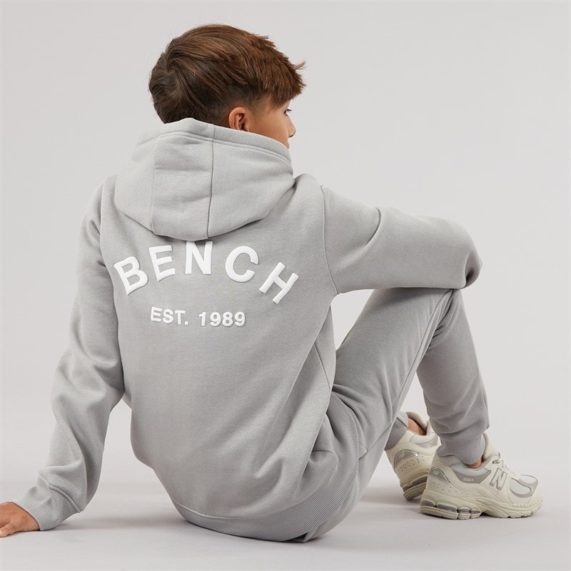 Bench Drenge Crugyll Hættetrøje Og Joggingbukser Træningssæt Circular Grey