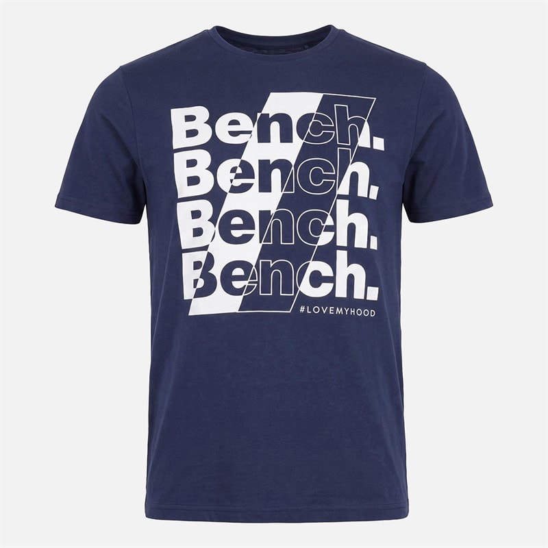 Bench Herre Gatela Grafisk T-shirt Fem Pakke Mixed - Billede 5