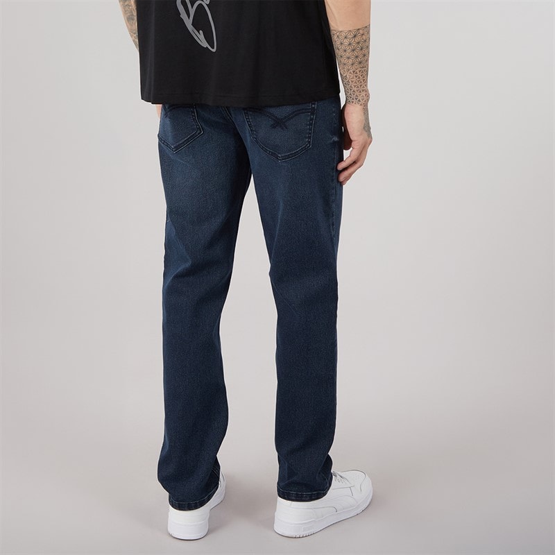 Bench Herre Sartus Straight Jeans Dark Indigo Wash - Billede 2