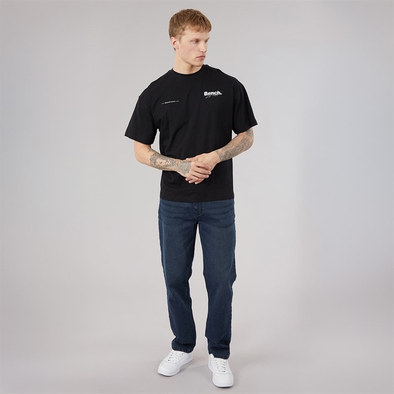Bench Herre Sartus Straight Jeans Dark Indigo Wash - Billede 4