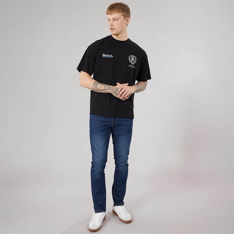 Bench Herre Bastio Oversized T-shirt Sort - Billede 4