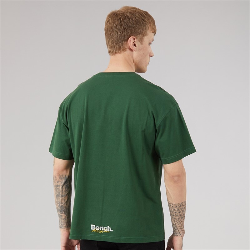 Bench Herre Alvera Oversized T-Shirt Primal Green - Billede 2