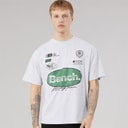Bench Herre Alvera Oversized T Shirt Lys gråmeleret