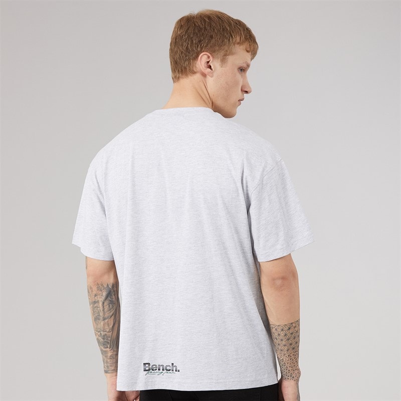 Bench Herre Alvera Oversized T Shirt Lys gråmeleret - Billede 2