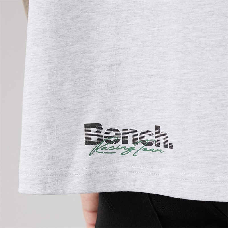 Bench Herre Alvera Oversized T Shirt Lys gråmeleret - Billede 3