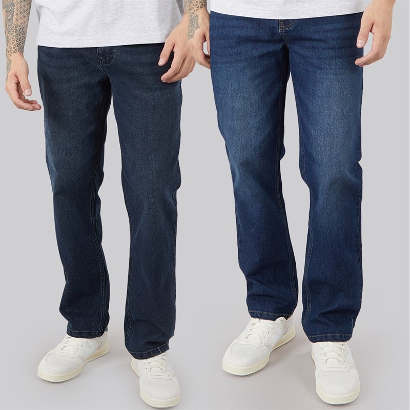 Bench Herre Northenden To Pak Straight Jeans Dark Indigo Wash/Indigo - Billede 1