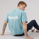 Bench Herre Terlon Oversized T-shirt Powder Blue