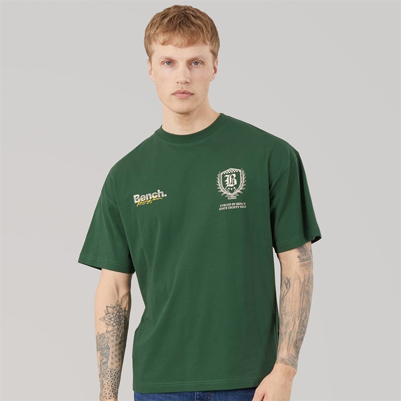 Bench Herre Bastio Oversized T-shirt Primal Green - Billede 2