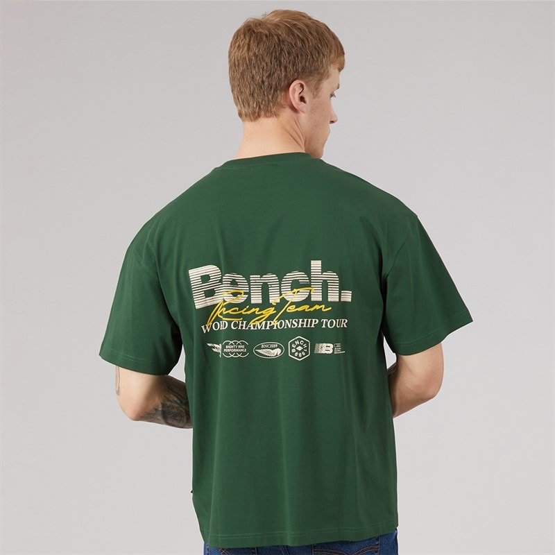 Bench Herre Bastio Oversized T-shirt Primal Green - Billede 3