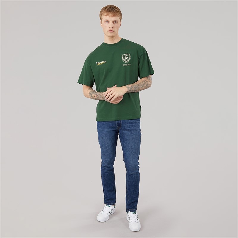 Bench Herre Bastio Oversized T-shirt Primal Green - Billede 4
