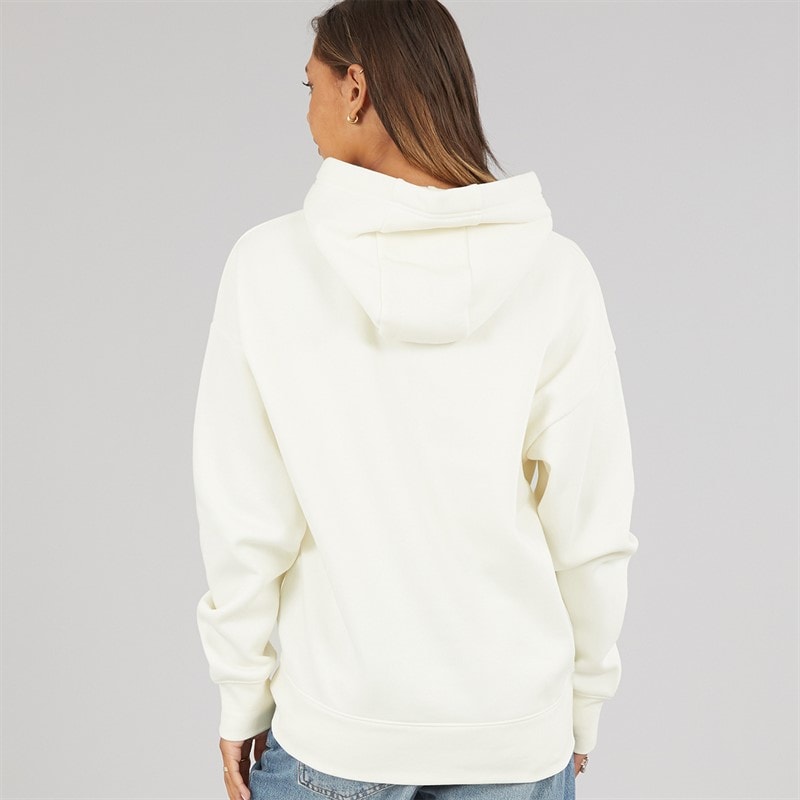 Bench Dame Olly Oversized Hættetrøje Med Grafisk Print Winter White - Billede 2