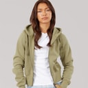 Bench Dame Chessa Pas Lynlås Gennem Hættetrøje Washed Khaki