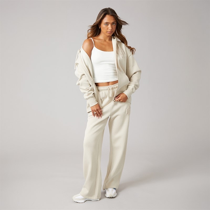Bench Dame Vella vide ben joggingbukser Stone Grey - Billede 4