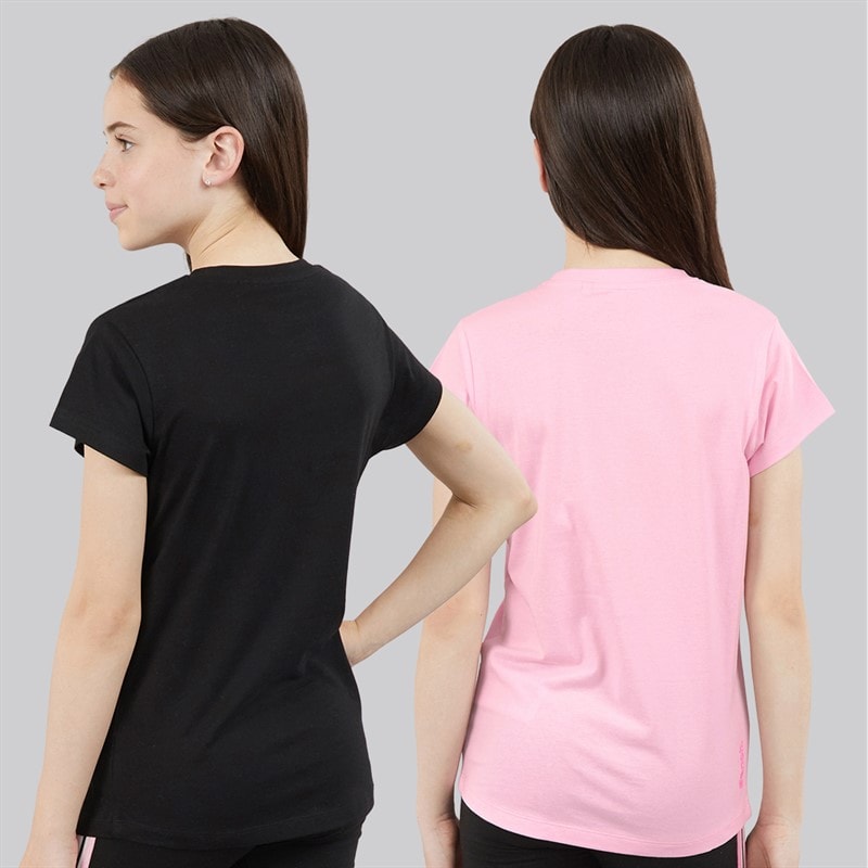 Bench Piger Melodia To Pak T Shirts Sort/Fairytale Pink - Billede 2