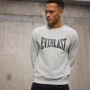 Everlast Herre Ikoniske Maksimeret Sweatshirt Lysegrå Mel