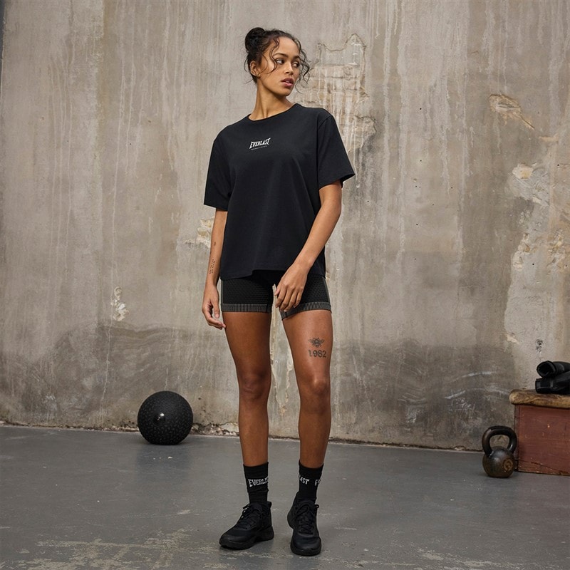 Everlast Dame T-shirt Sort - Billede 4
