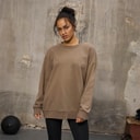 Everlast Dame Oversized Crew Neck Sweatshirt Fossil