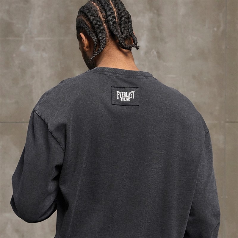 Everlast Vasket logo sweatshirt sort skønhed - Billede 3