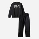 Everlast Herre Logo Rund Hals Og Joggingbukser Sæt Black Beauty