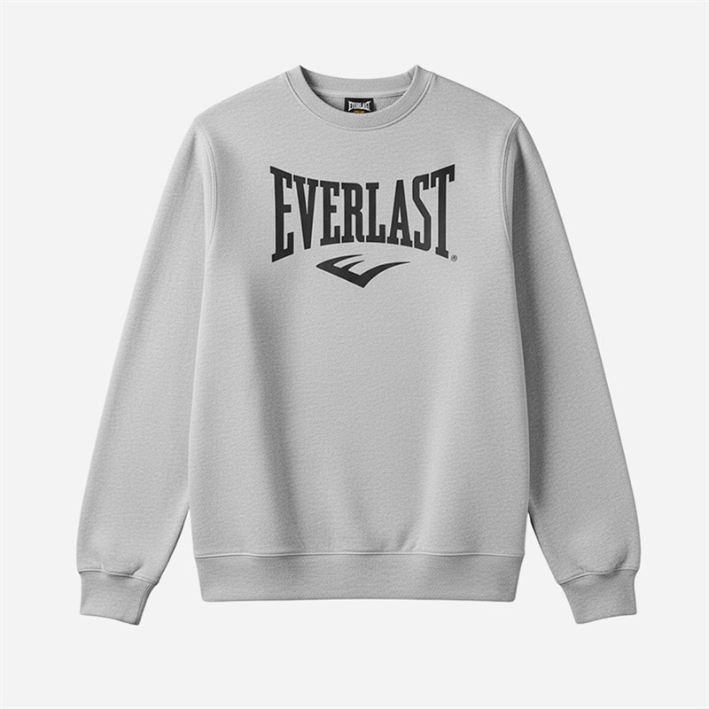 Everlast Herre sweatshirt rund hals jumper Light Grey Melange