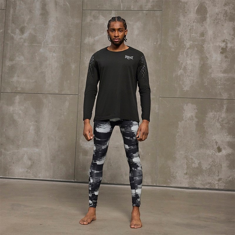 Everlast Herre Everdri ™ Stretch Leggings Black Beauty - Billede 4