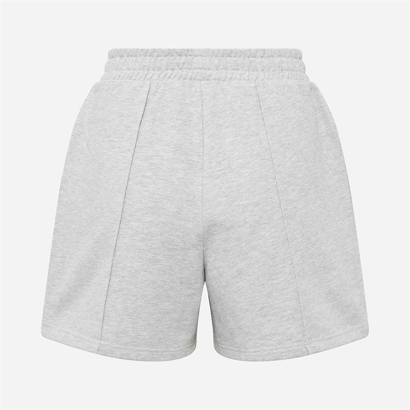 Everlast Dame Vide Pintuck Sweat Shorts Light Grey Melange - Billede 2