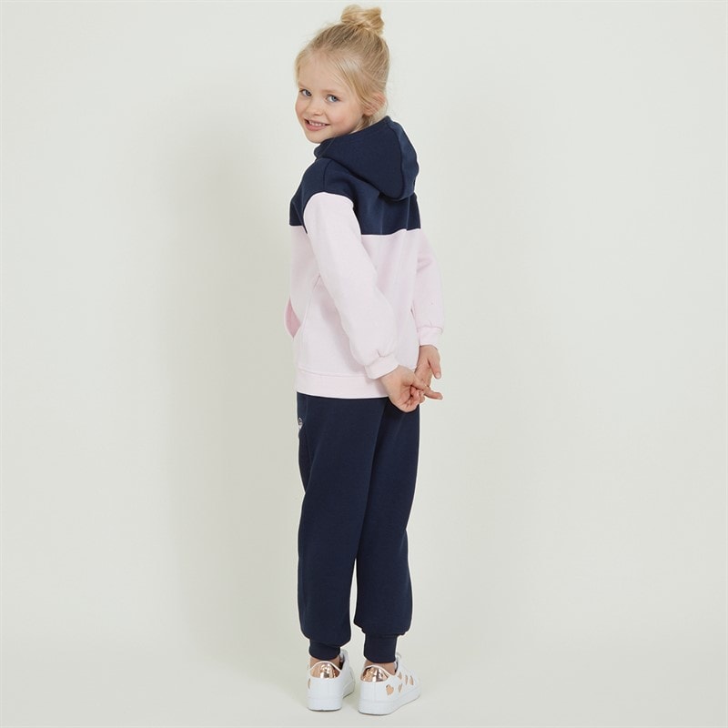 Ellesse Piger Hoodie og Joggers Sæt Eloise Logo Navy/Pink - Billede 2