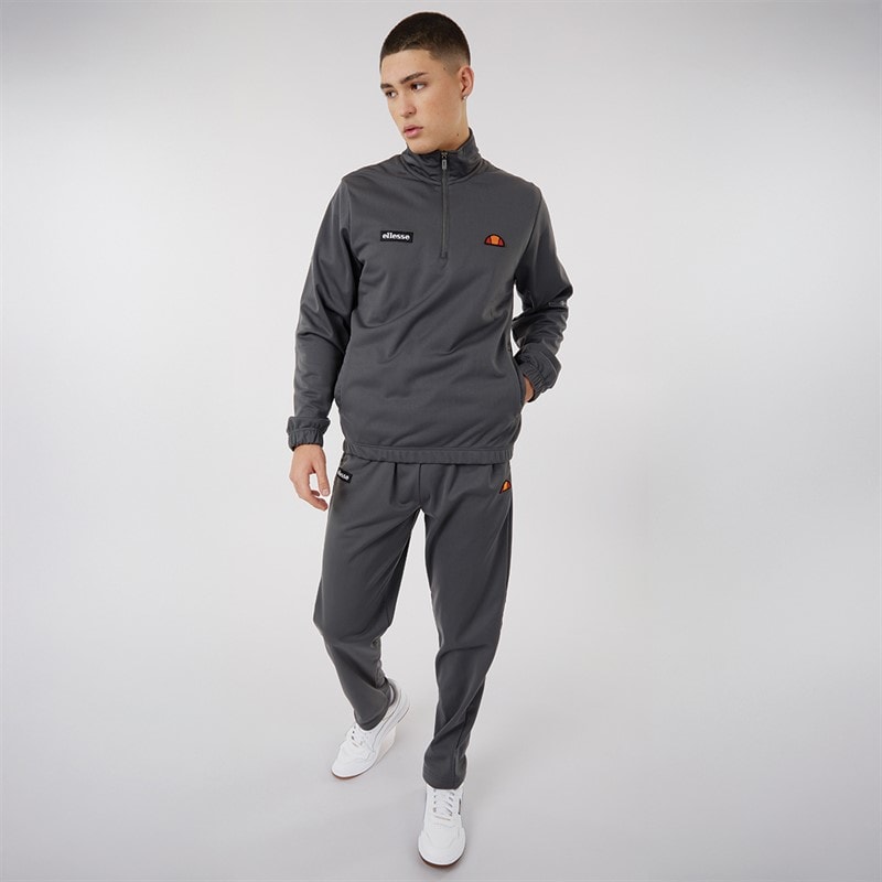 Ellesse Herre Ferrari Poly Tracksuit Mørkegrå - Billede 3