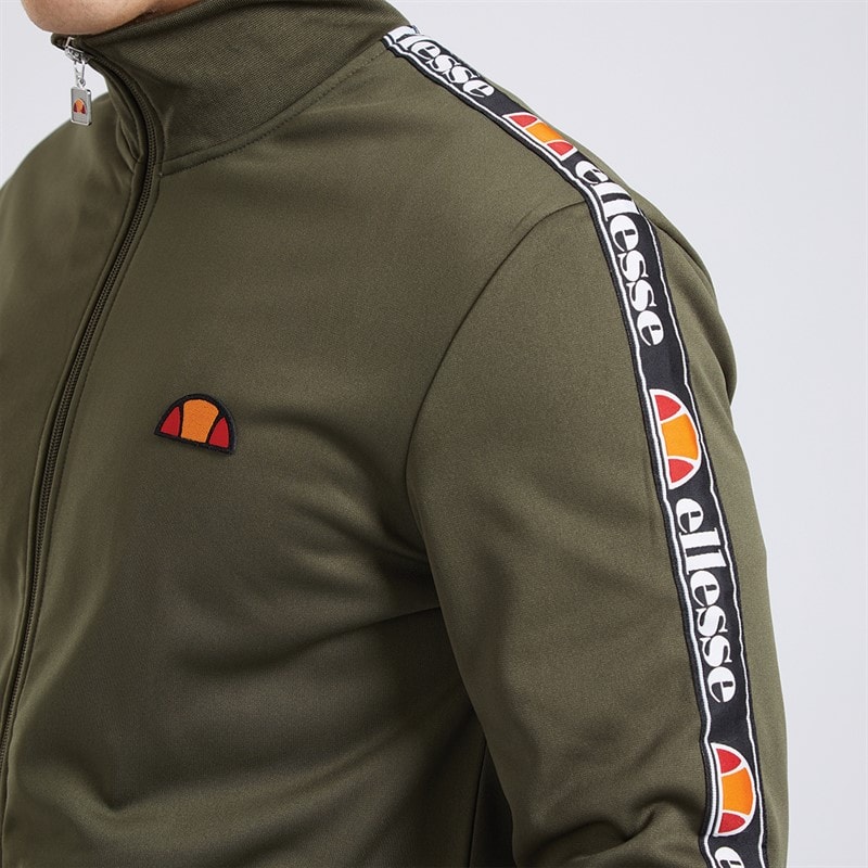 Ellesse Herre Giraldo Tapede Poly Tracksuit Khaki - Billede 3