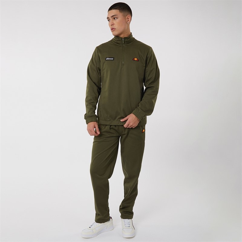 Ellesse Herre Ferrari Poly Tracksuit Khaki