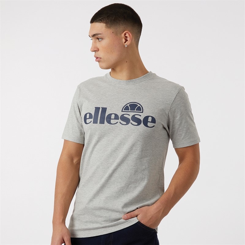 Ellesse Herre Cleffios Logo T-shirt Grå Melange - Billede 1