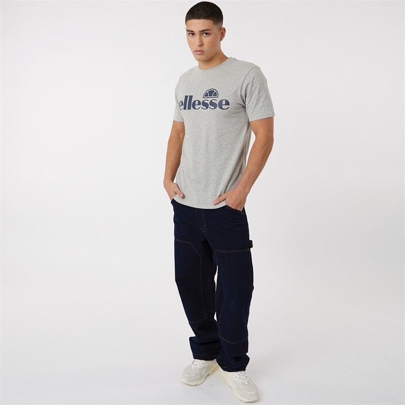 Ellesse Herre Cleffios Logo T-shirt Grå Melange - Billede 3