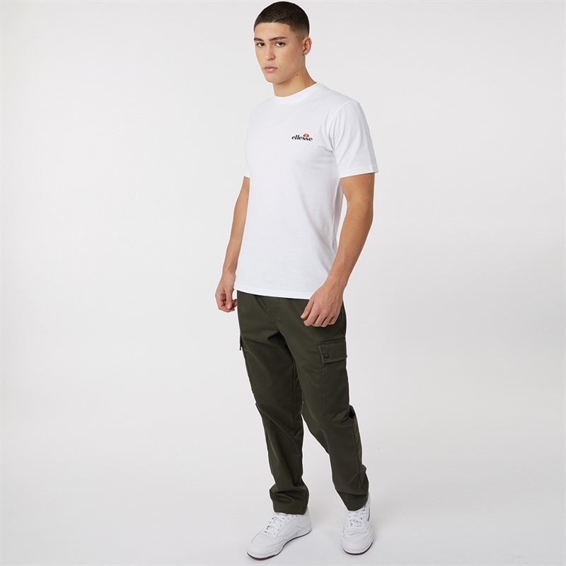 Ellesse Herre Benzina Heritage Ryg Logo T-shirt Hvid - Billede 3