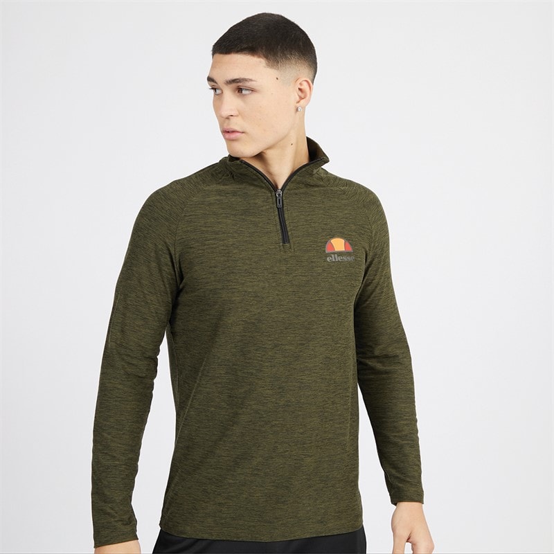 Ellesse Herre Fasano T-shirts med lange ærmer kakigrøn - Billede 3