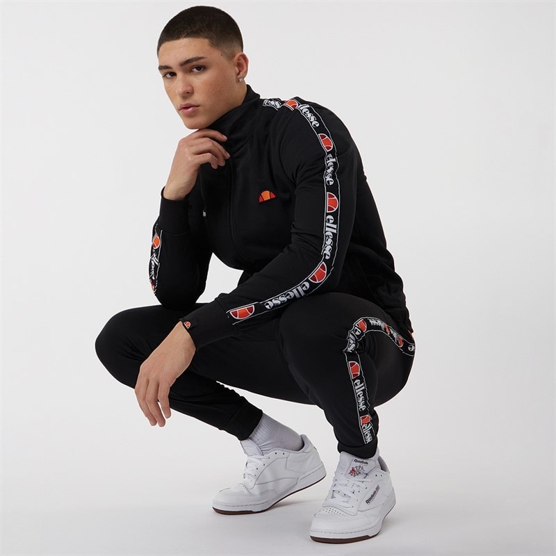 Ellesse Herre Giraldo Tapet Poly Tracksuit Sort - Billede 4