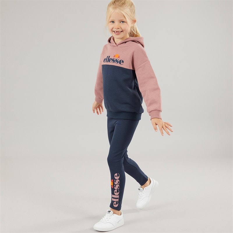 Ellesse Piger Maria Logo Træningsdragt Rose/Navy - Billede 1