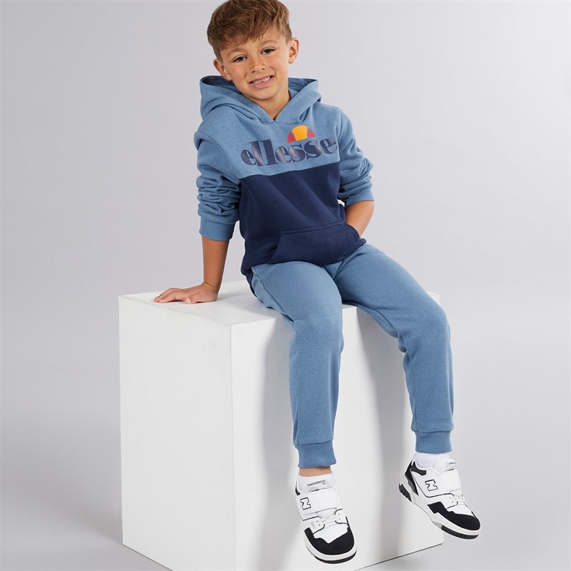 Ellesse Drenge Nathaniel Logo Træningsdragt Blå - Billede 1