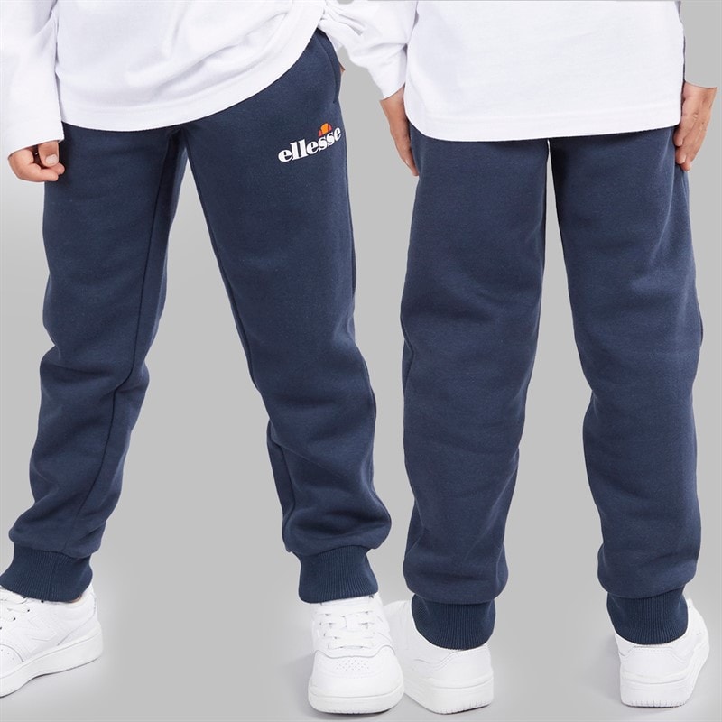 Ellesse Drenge Harrison Hættetrøje T-Shirt Og Joggingbukser Sæt Blå / Hvid - Billede 3