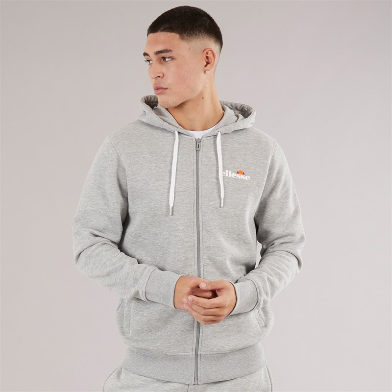 Ellesse Herre Klemerio Full Zip Hættetrøje Light Grey Marl