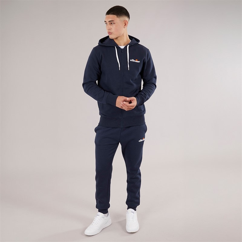 Ellesse Herre Klemerio Full Zip Hættetrøje Navy - Billede 4