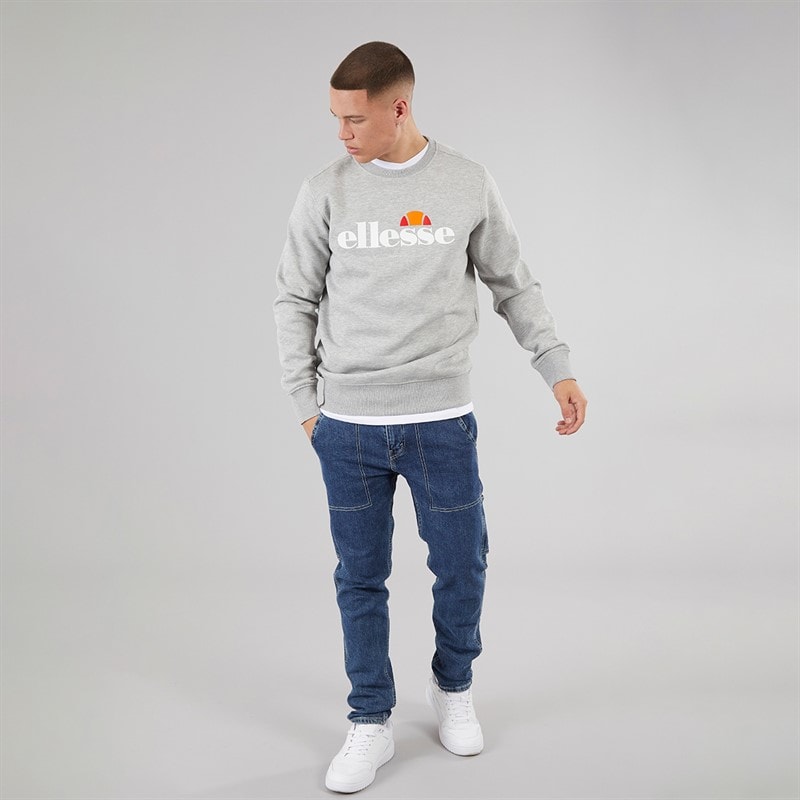 Ellesse Herre Sikanni Sweatshirt Light Grey Marl - Billede 3
