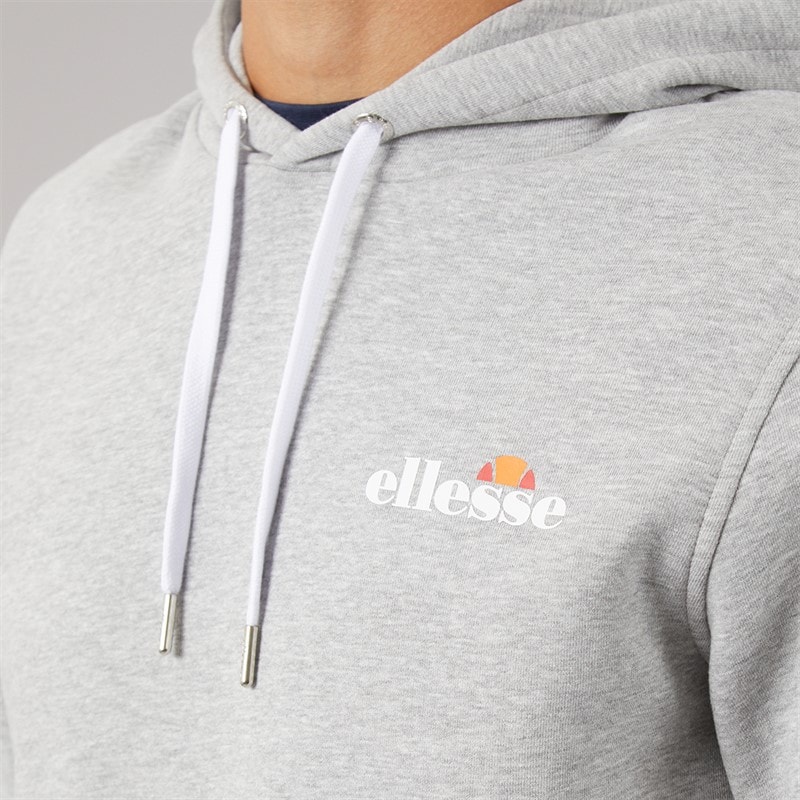 Ellesse Herre Giffone Hættetrøje Light Grey Marl - Billede 3