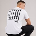 Ellesse Herre Retanna Ryg Logo T-shirt Hvid/Sort