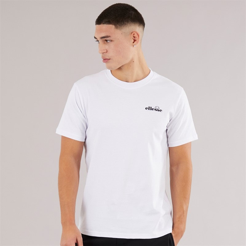 Ellesse Herre Retanna Ryg Logo T-shirt Hvid/Sort - Billede 2
