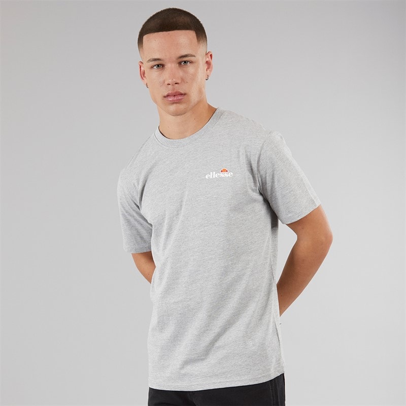 Ellesse Herre Benzina Heritage Bag Logo T-shirt Grey Marl - Billede 2