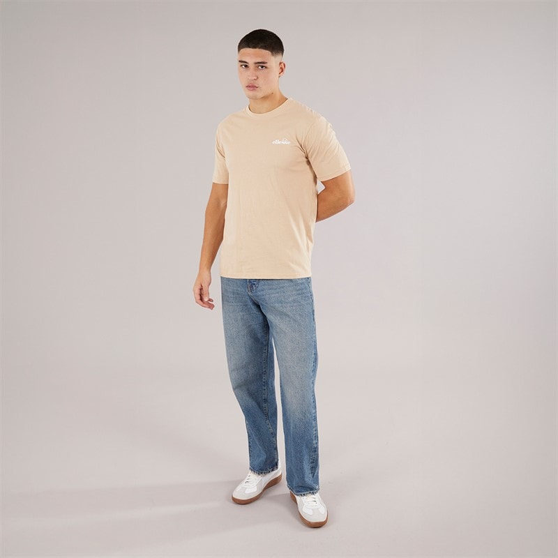 Ellesse Herre Retanna Ryg Logo T-shirt Natural - Billede 4