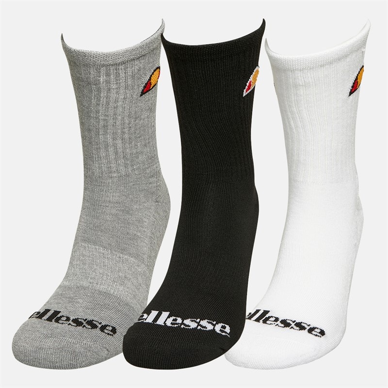 Ellesse Børne Tre Pak Crew Strømper Multi - Billede 2