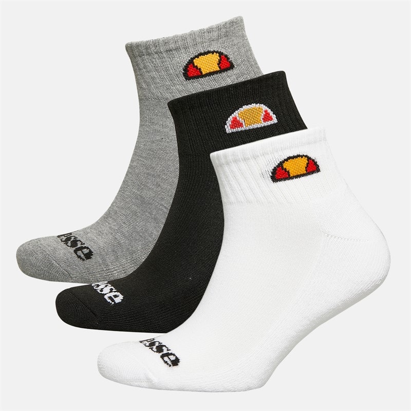 Ellesse Børn Tre Par Kvart Sokker Multi